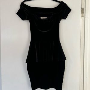 Velvet Peplum Dress